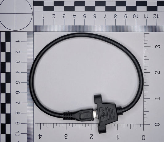 micro usb panel mount pigtail