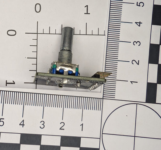 rotary encoder with push center